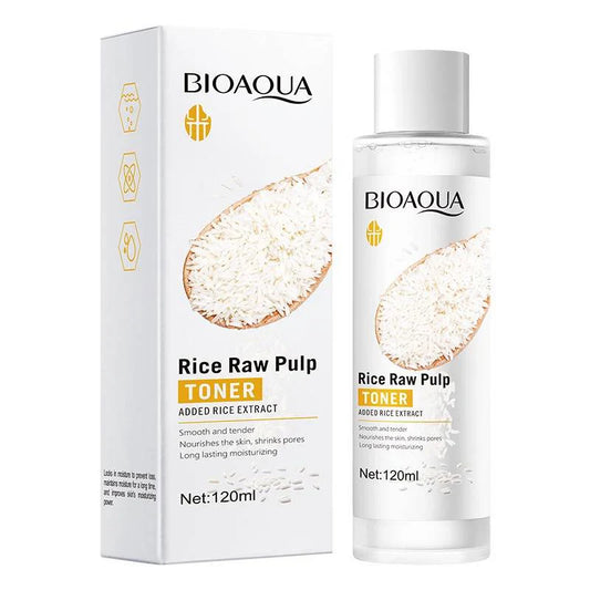 تونر مرطب ومنعم للوجه من لب الأرز الخام من BioAqua
