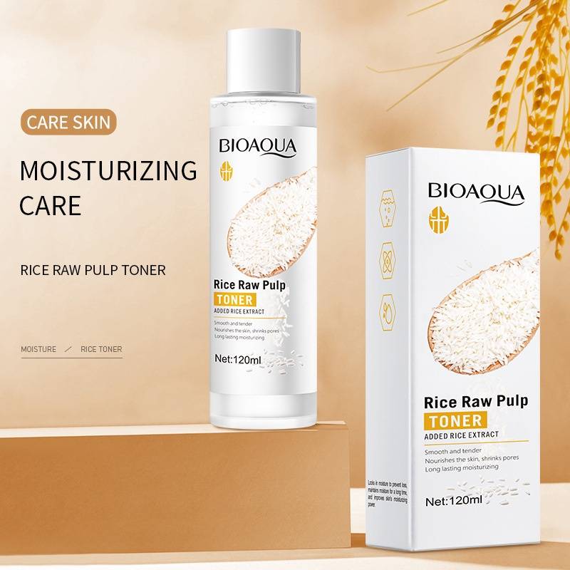 تونر مرطب ومنعم للوجه من لب الأرز الخام من BioAqua