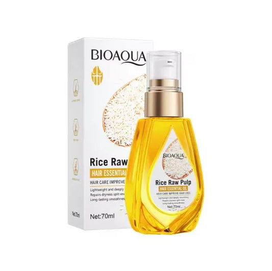 زيت الشعر العطري من لب الأرز الخام من BIOAQUA 70 مل