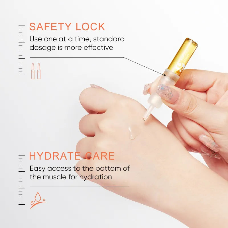 SADOER Beauty فيتامين سي 24K ذهب يرطب البشرة بلطف ويفتحها، أمبولات مصل منعشة للعناية بالوجه من إنتاج OEM ODM بالجملة 